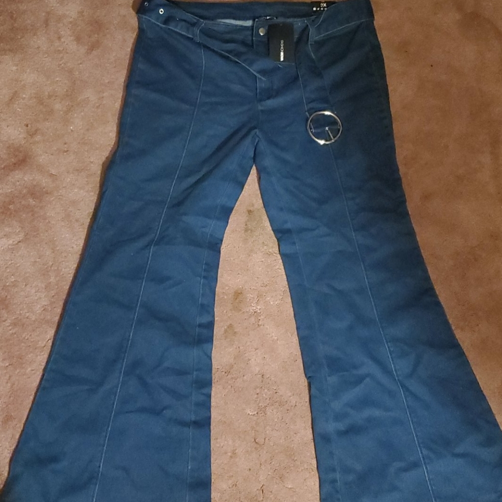 Dark denim jeans